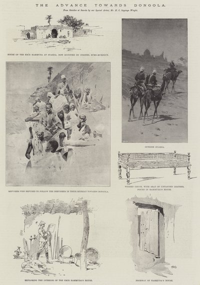 ドンゴラへの前進 作： Charles Auguste Loye